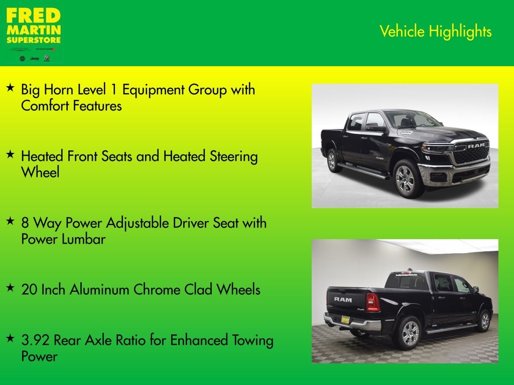 new 2026 Ram 1500 car, priced at $54,755