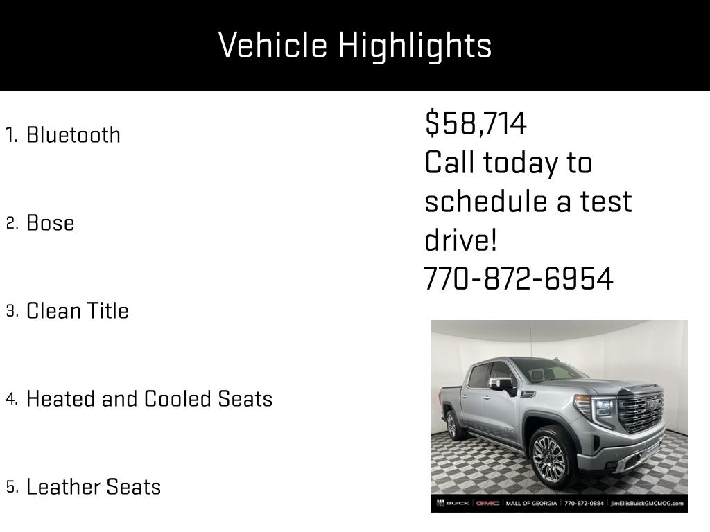 used 2023 GMC Sierra 1500 car, priced at $58,714