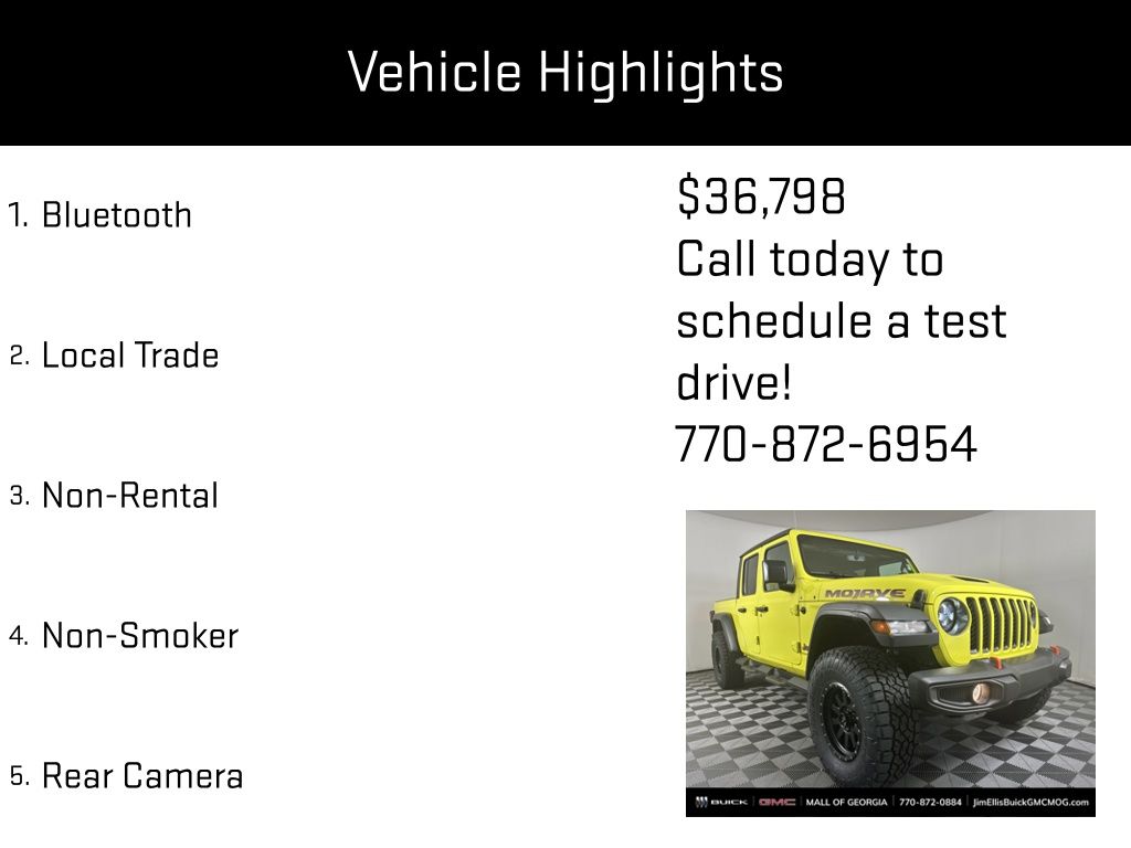 used 2023 Jeep Gladiator car, priced at $36,798