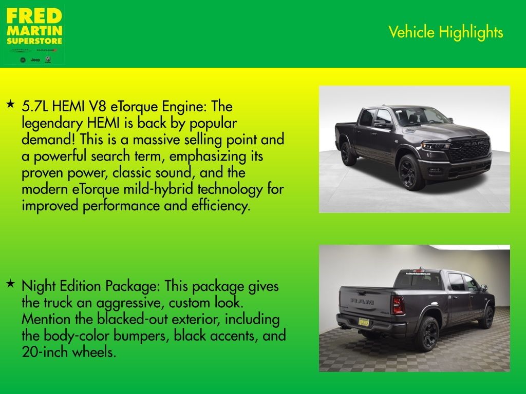 new 2026 Ram 1500 car, priced at $55,421