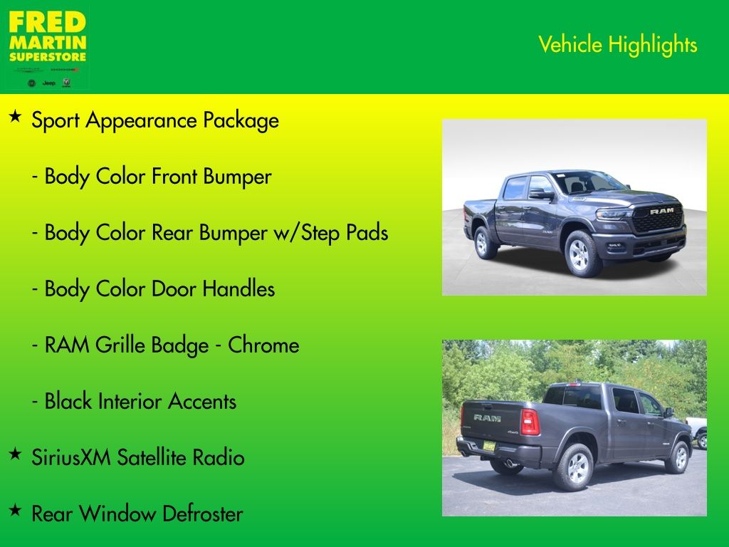 new 2026 Ram 1500 car, priced at $51,270