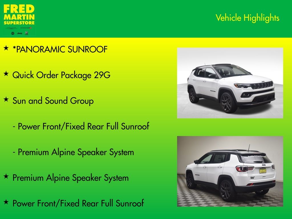 new 2025 Jeep Compass car, priced at $34,095