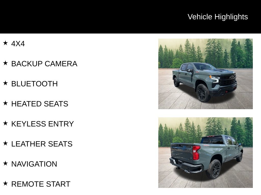 new 2025 Chevrolet Silverado 1500 car, priced at $66,195