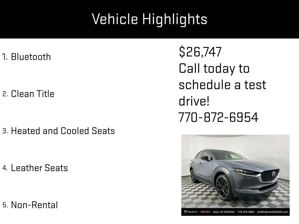 used 2022 Mazda CX-30 car, priced at $26,747