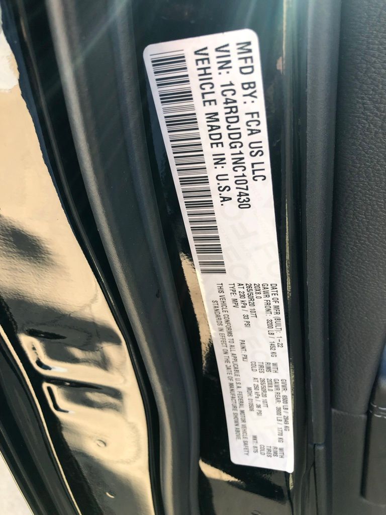 used 2022 Dodge Durango car, priced at $33,795