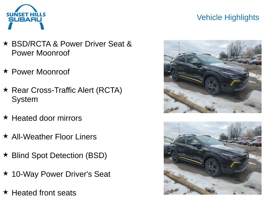 new 2025 Subaru Crosstrek car, priced at $31,304