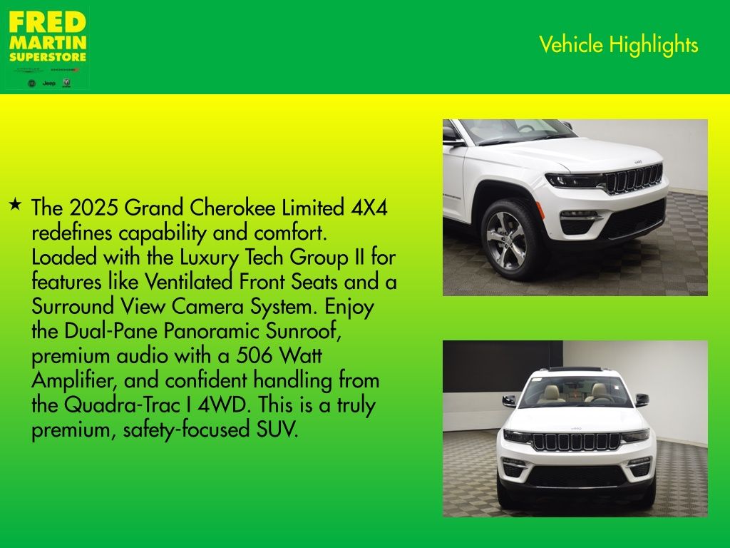 new 2025 Jeep Grand Cherokee car, priced at $52,938