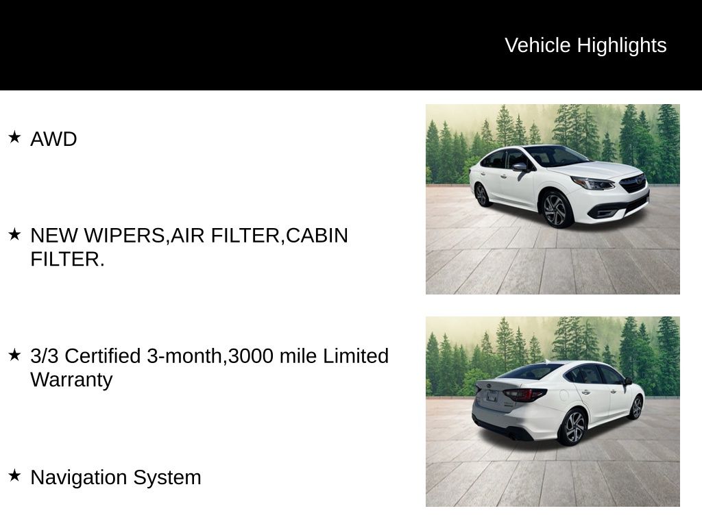 used 2021 Subaru Legacy car, priced at $23,514