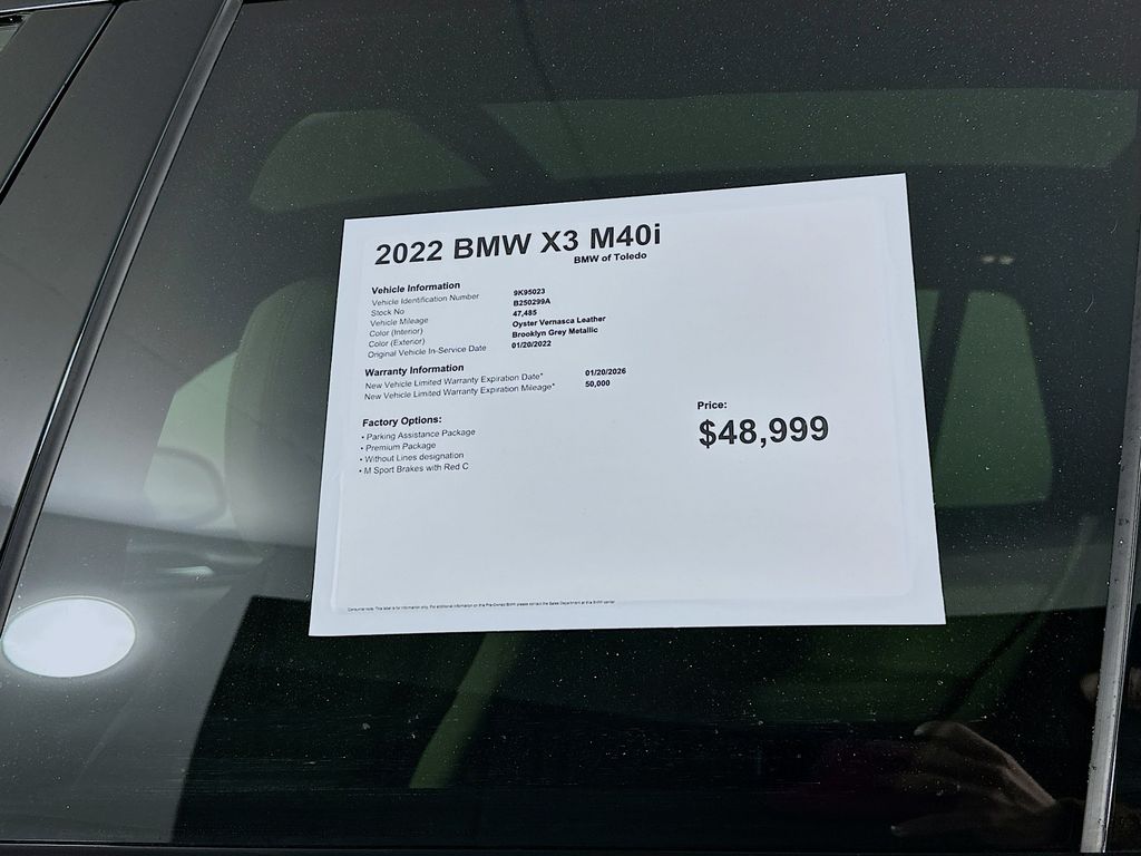 used 2022 BMW X3 car, priced at $42,999