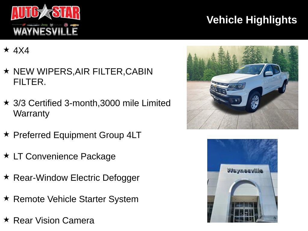 used 2022 Chevrolet Colorado car, priced at $31,999