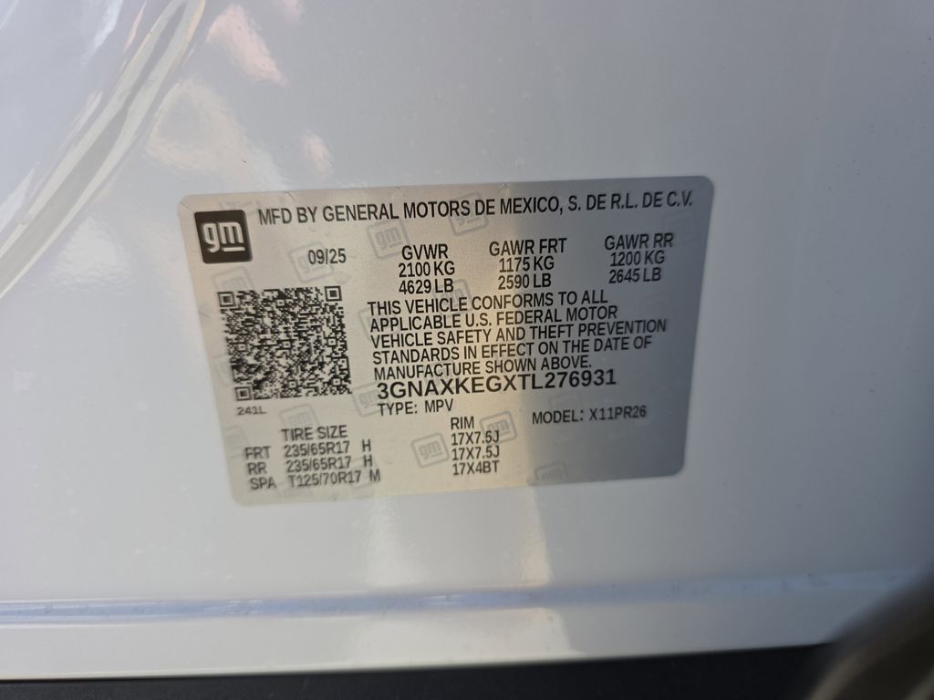 new 2026 Chevrolet Equinox car, priced at $31,895