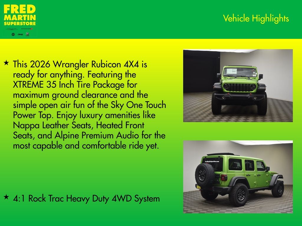 new 2026 Jeep Wrangler car, priced at $64,420