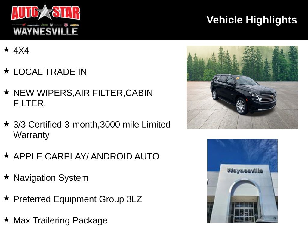 used 2023 Chevrolet Tahoe car, priced at $58,900
