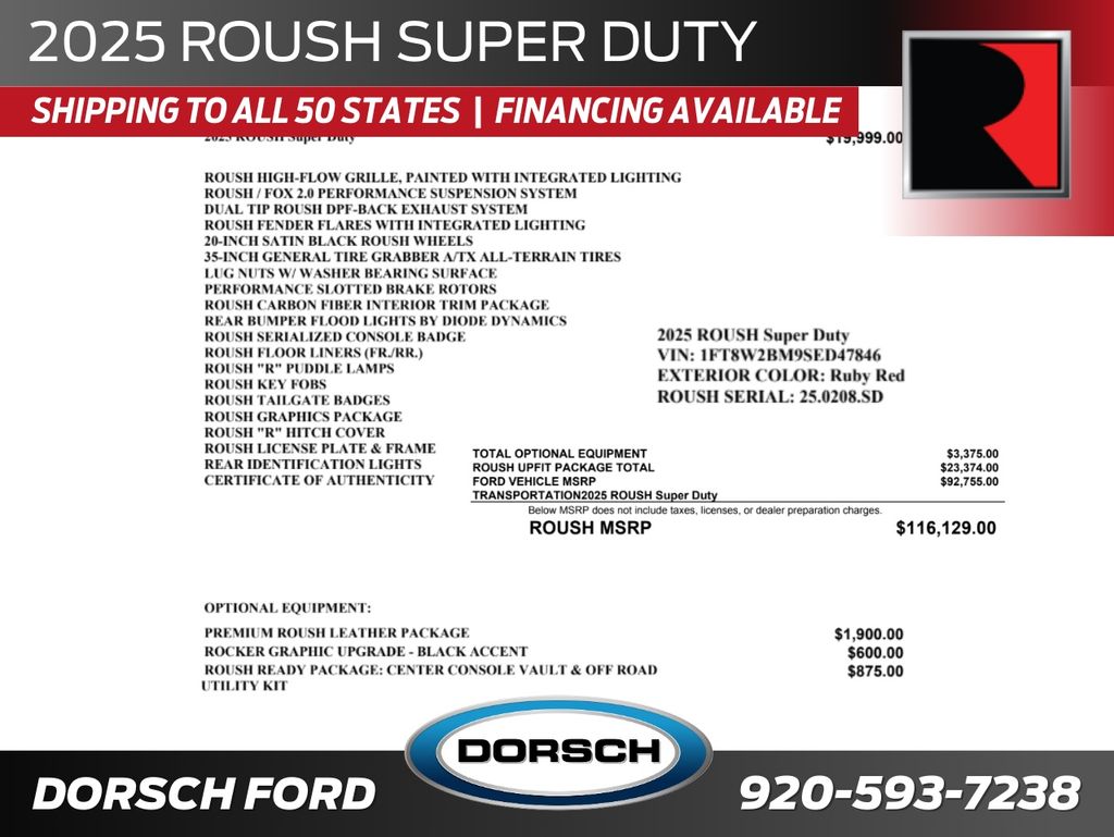 new 2025 Ford F-250SD car, priced at $116,129