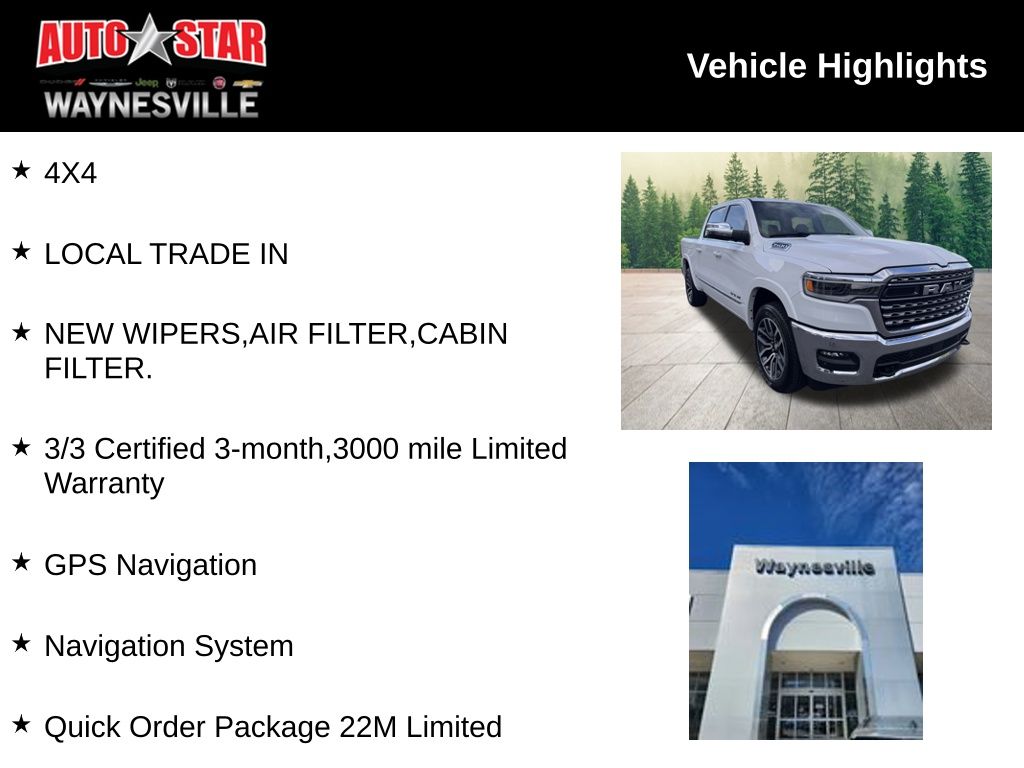 used 2025 Ram 1500 car, priced at $61,000