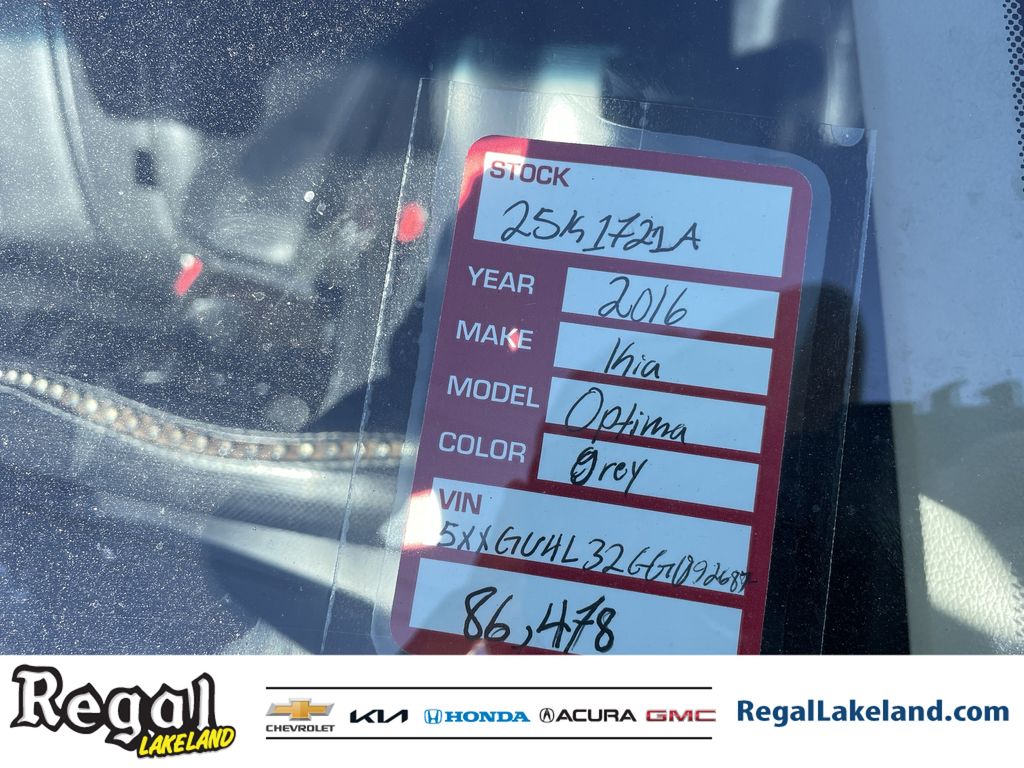 used 2016 Kia Optima car, priced at $9,593