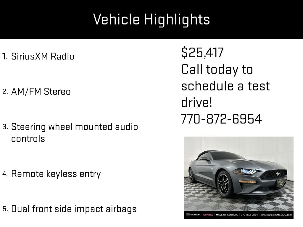 used 2022 Ford Mustang car, priced at $25,417