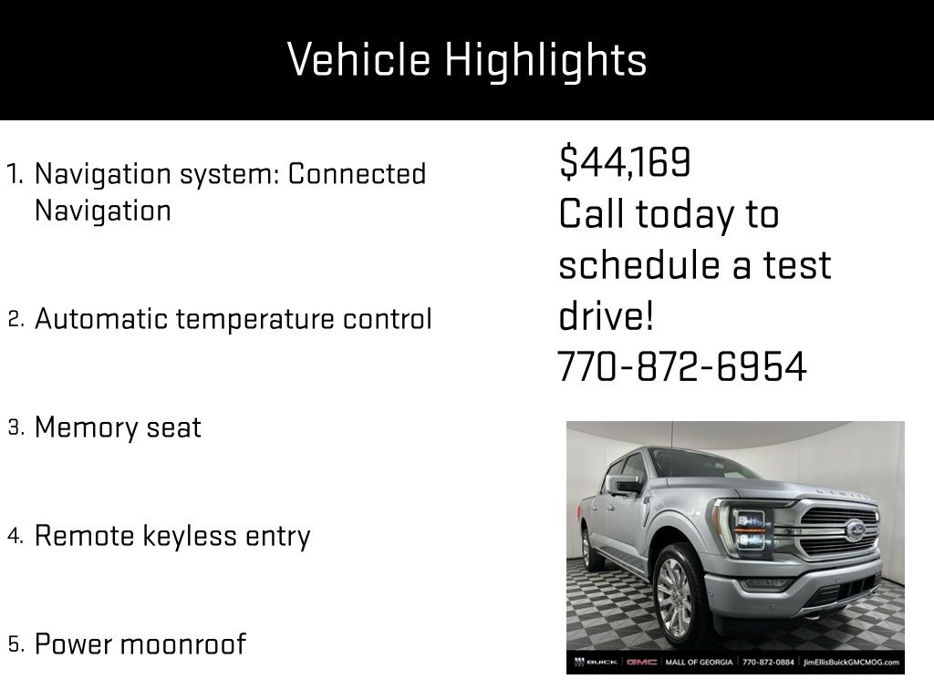 used 2022 Ford F-150 car, priced at $44,169