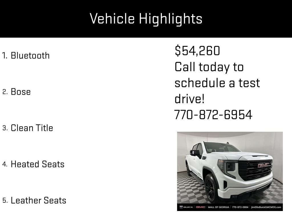 used 2025 GMC Sierra 1500 car, priced at $54,260