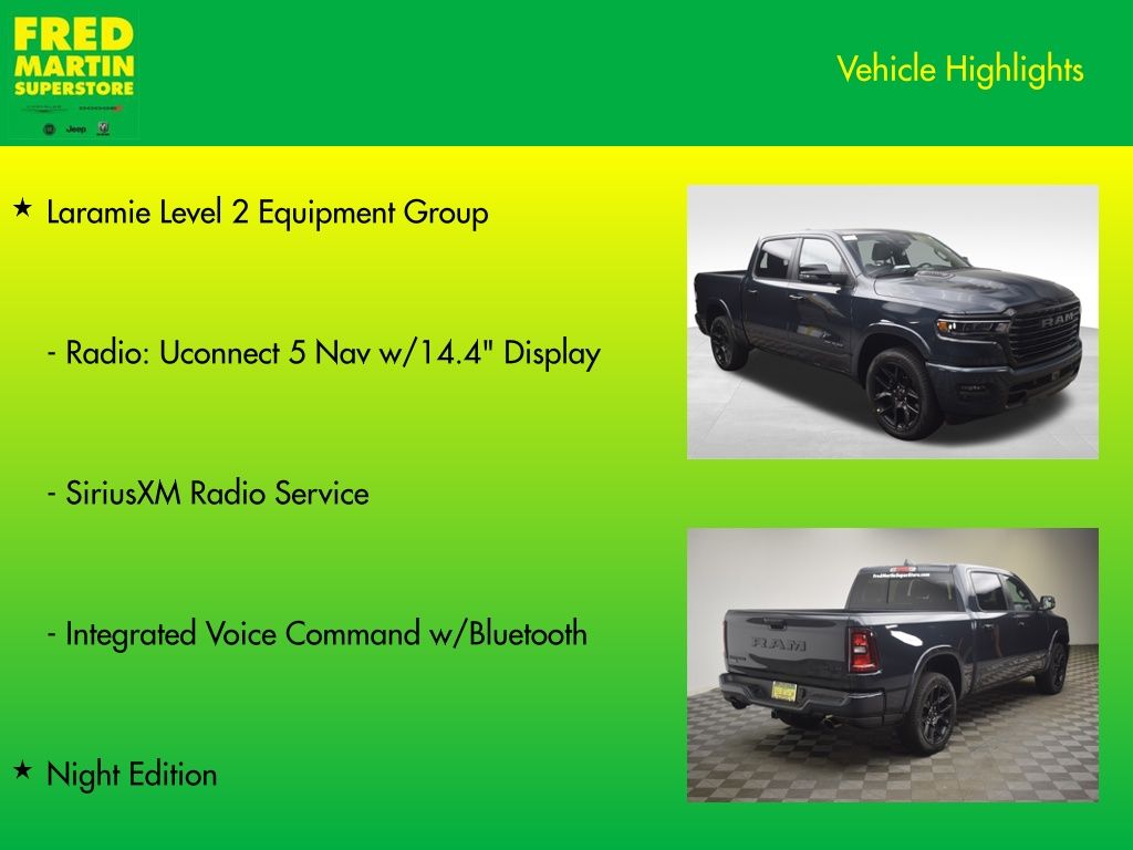 new 2026 Ram 1500 car, priced at $60,057