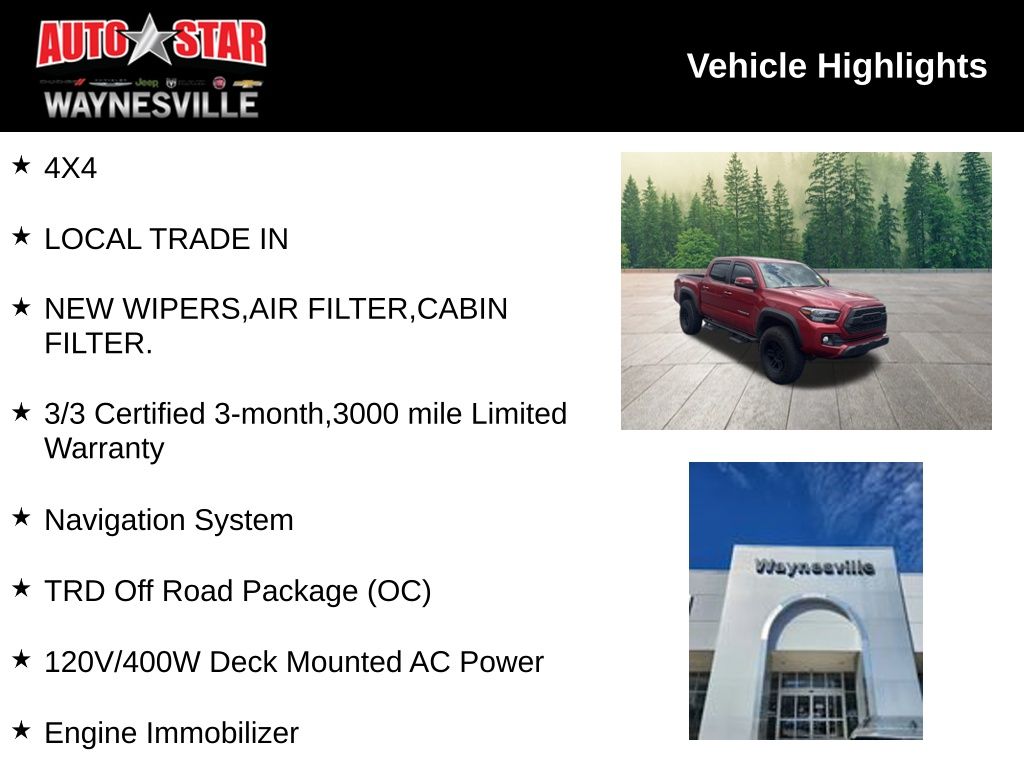 used 2019 Toyota Tacoma car, priced at $31,900