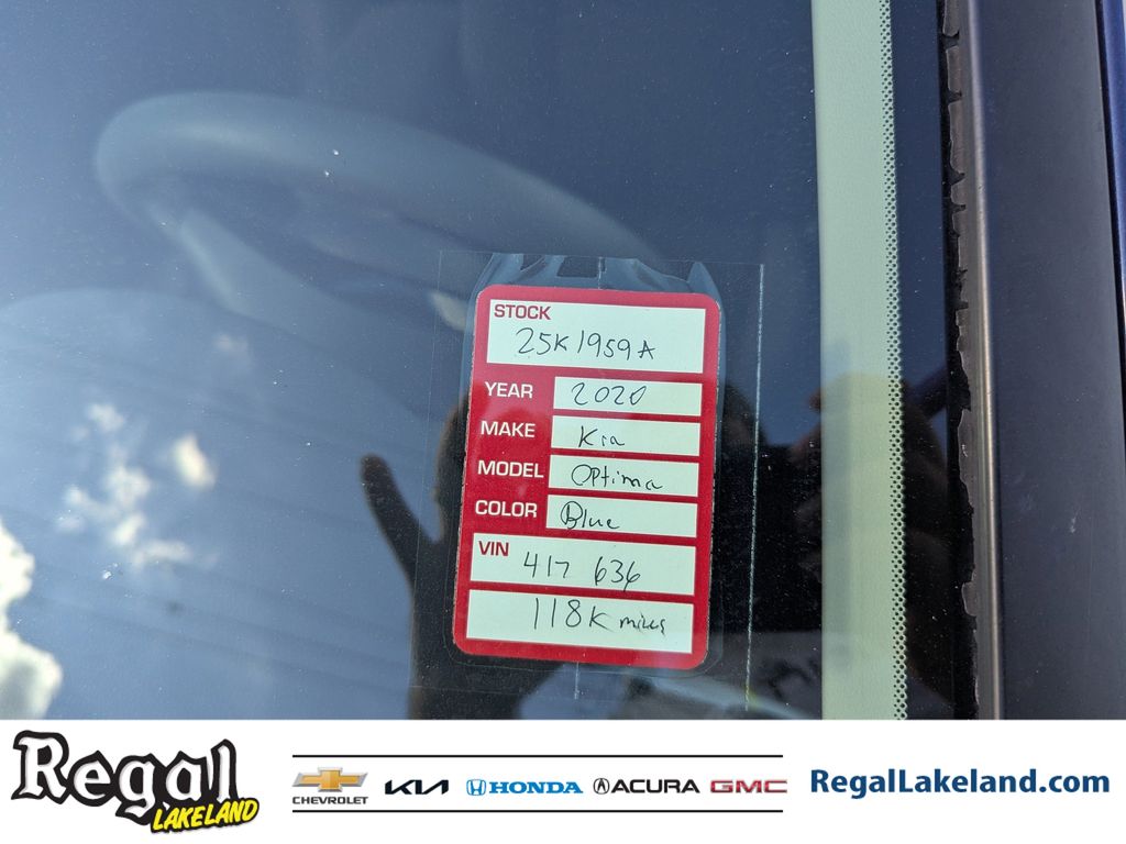 used 2020 Kia Optima car, priced at $9,293