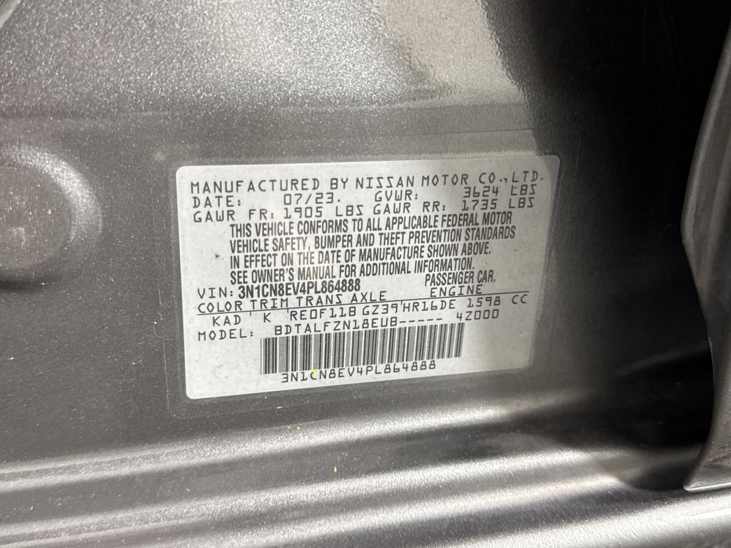 used 2023 Nissan Versa car, priced at $15,400