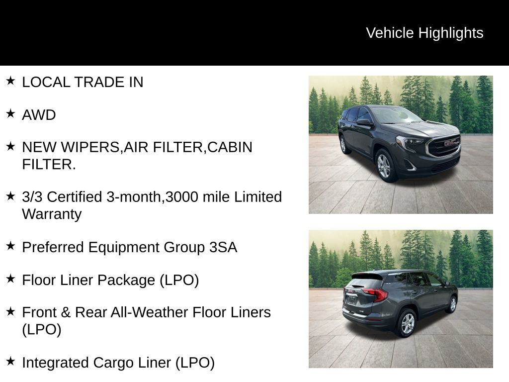 used 2020 GMC Terrain car, priced at $15,300
