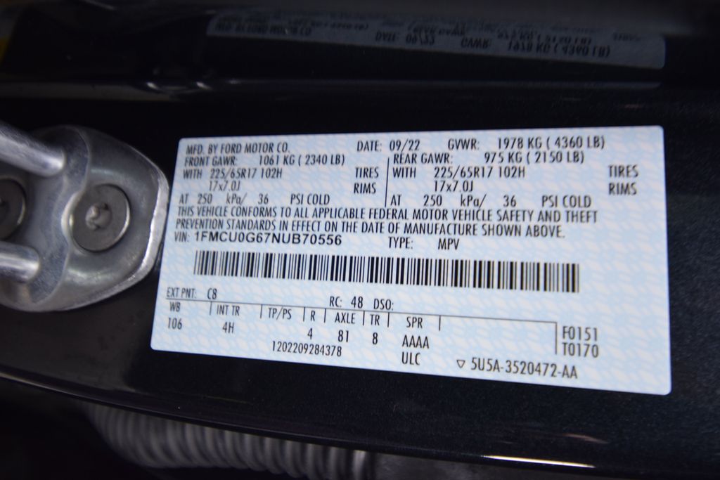 used 2022 Ford Escape car, priced at $21,500