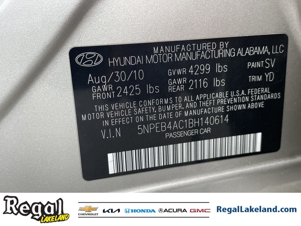 used 2011 Hyundai Sonata car, priced at $7,193