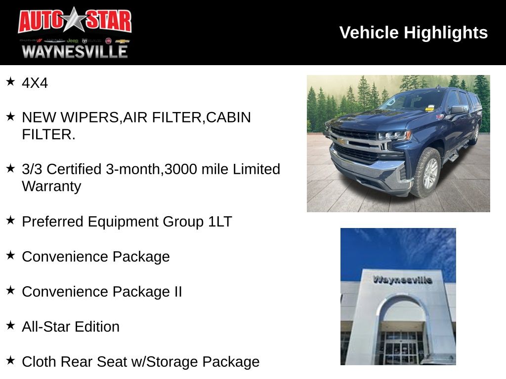 used 2019 Chevrolet Silverado 1500 car, priced at $25,500