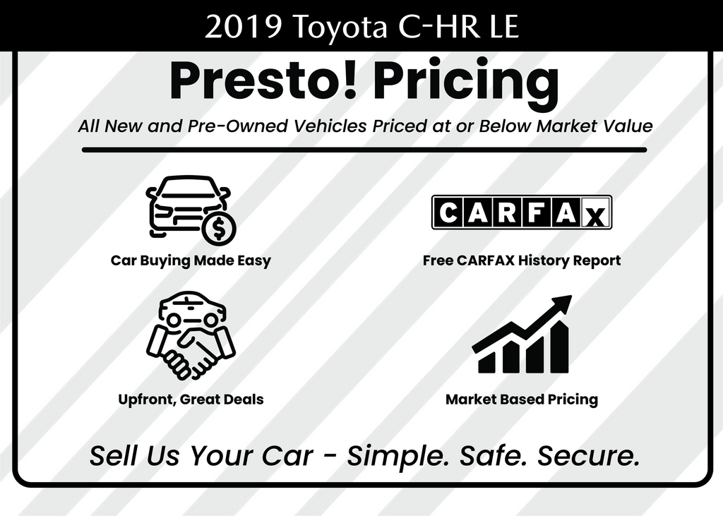 used 2019 Toyota C-HR car, priced at $13,894