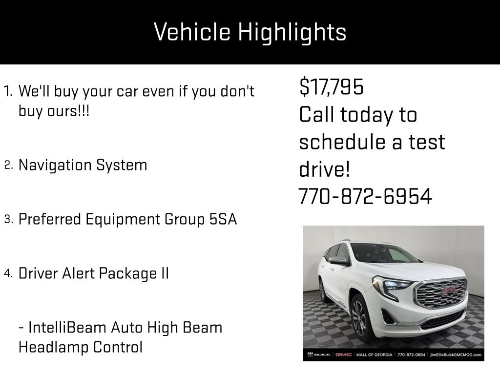 used 2018 GMC Terrain car, priced at $17,795