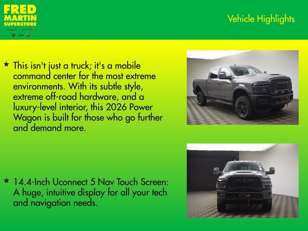 new 2026 Ram 2500 car, priced at $78,931