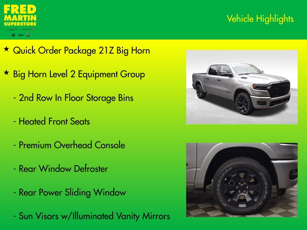 new 2025 Ram 1500 car, priced at $50,652