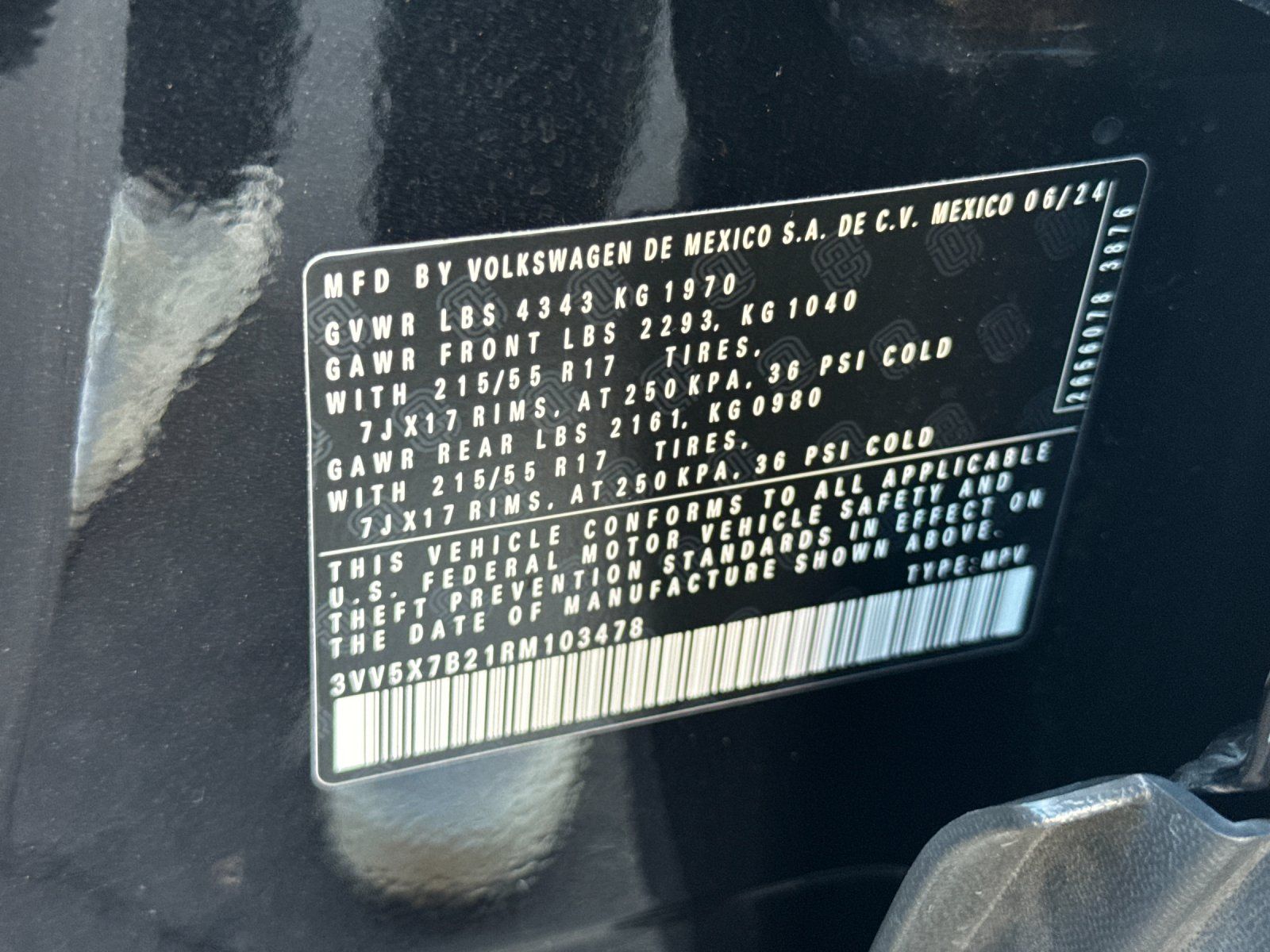 used 2024 Volkswagen Taos car, priced at $20,998