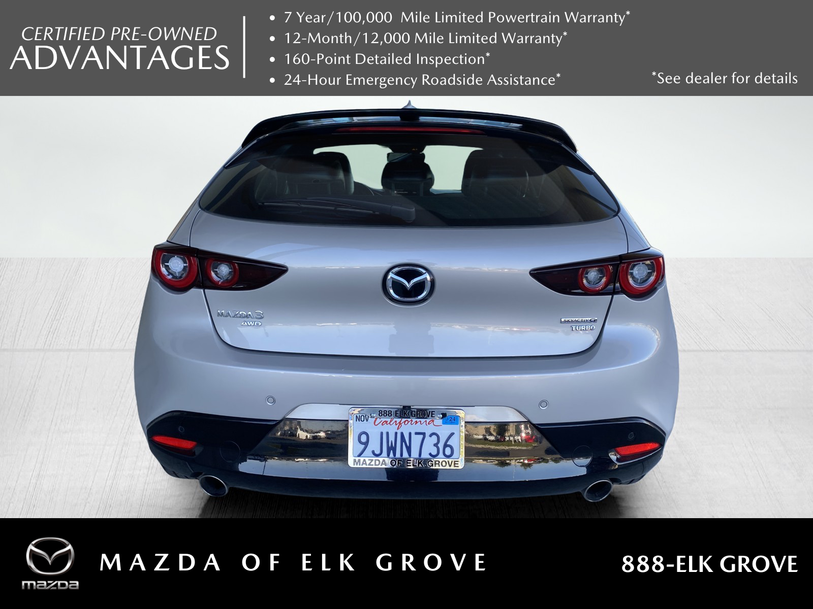 used 2024 Mazda Mazda3 car, priced at $30,455