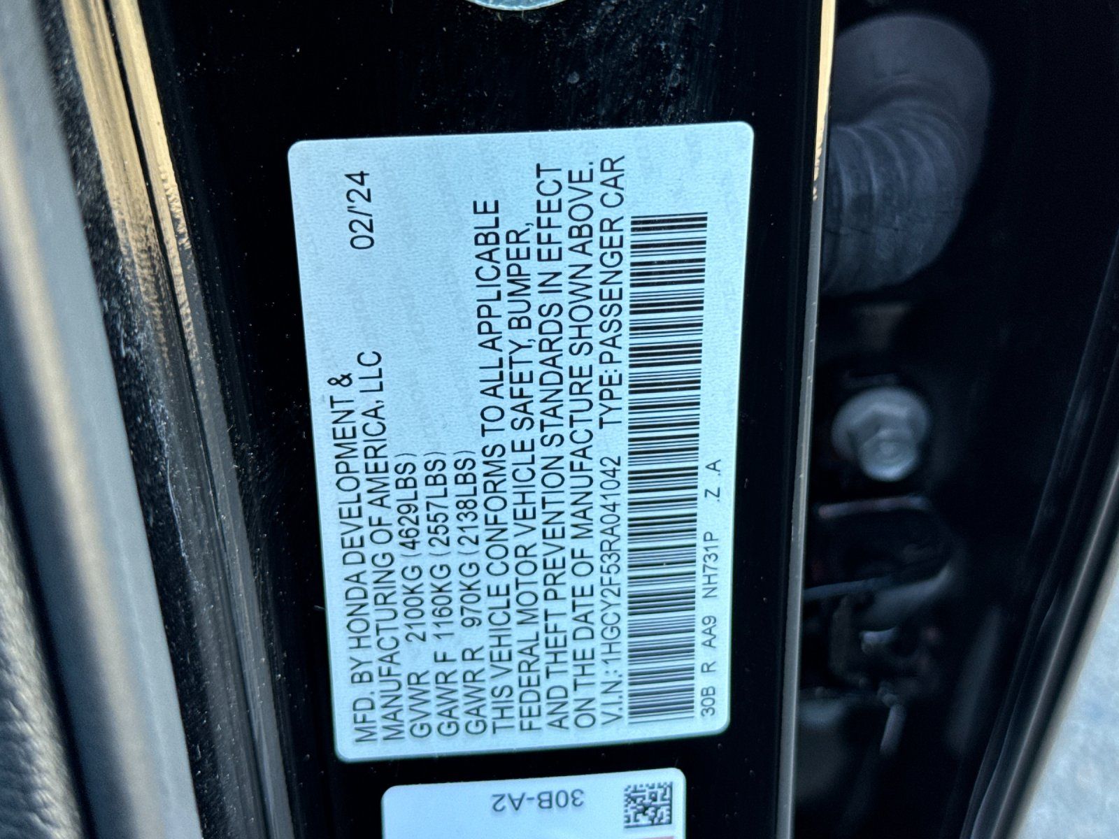 used 2024 Honda Accord Hybrid car, priced at $27,498