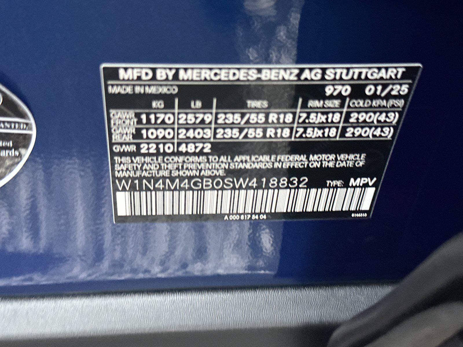 used 2025 Mercedes-Benz GLB car, priced at $41,998