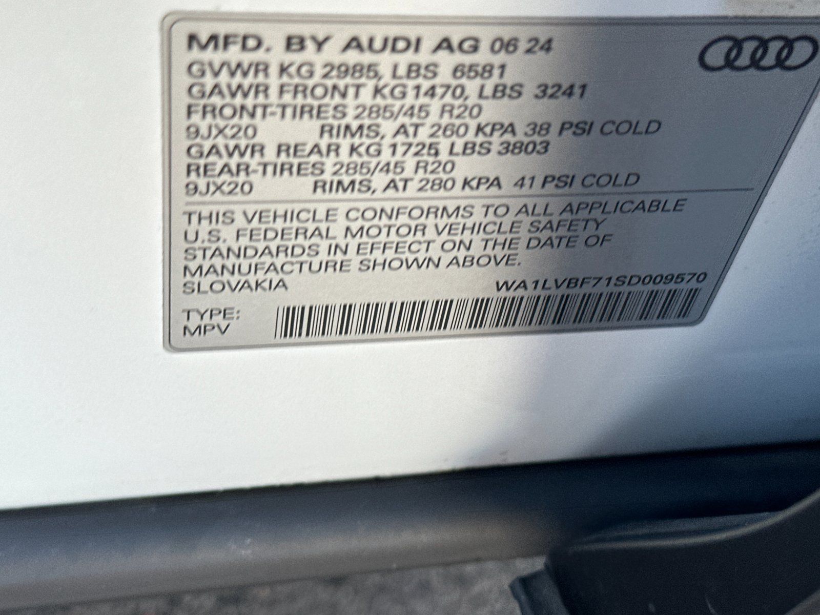 used 2025 Audi Q7 car, priced at $57,998