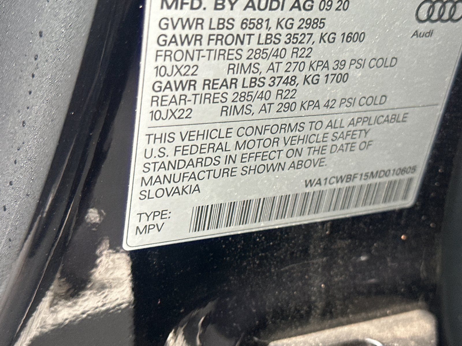 used 2021 Audi SQ8 car, priced at $58,998