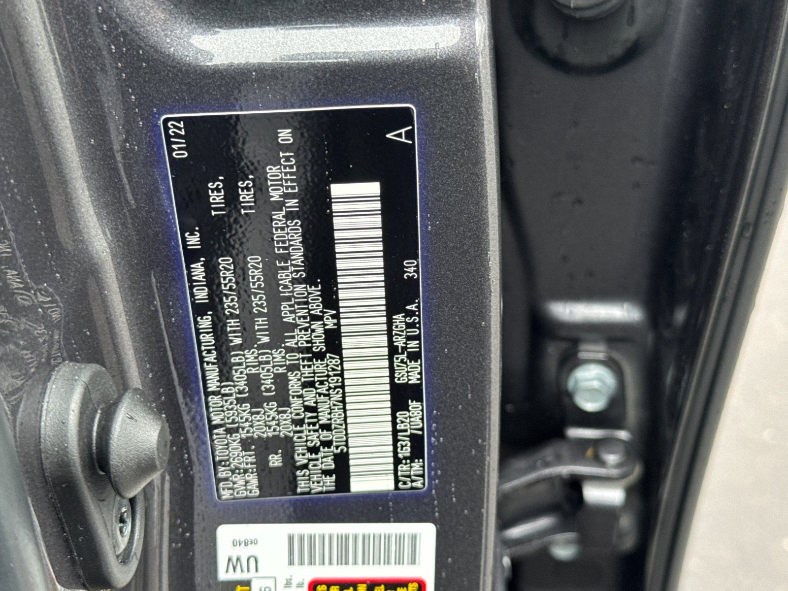 used 2022 Toyota Highlander car, priced at $36,998