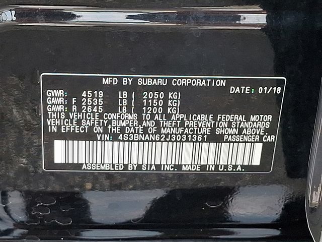 used 2018 Subaru Legacy car, priced at $15,655