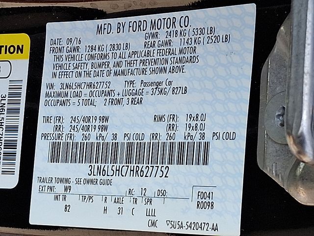 used 2017 Lincoln MKZ car, priced at $19,685