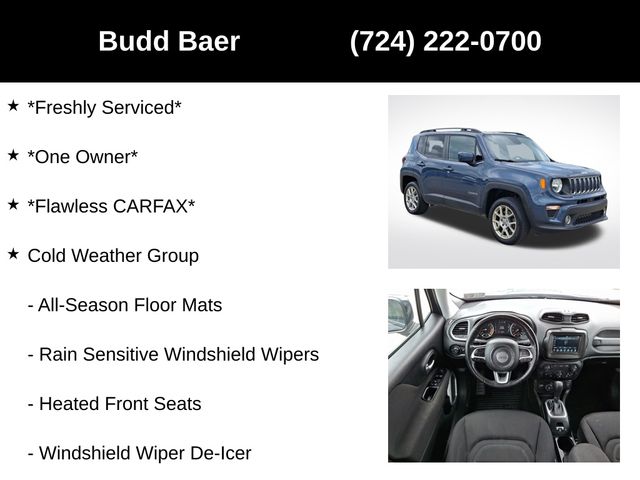 used 2020 Jeep Renegade car, priced at $17,252