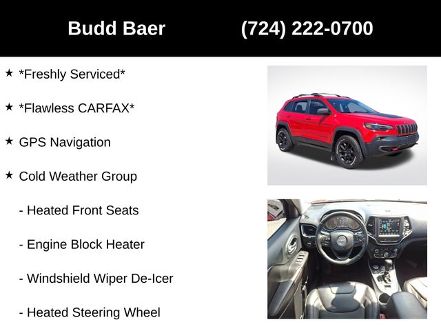 used 2019 Jeep Cherokee car, priced at $19,744