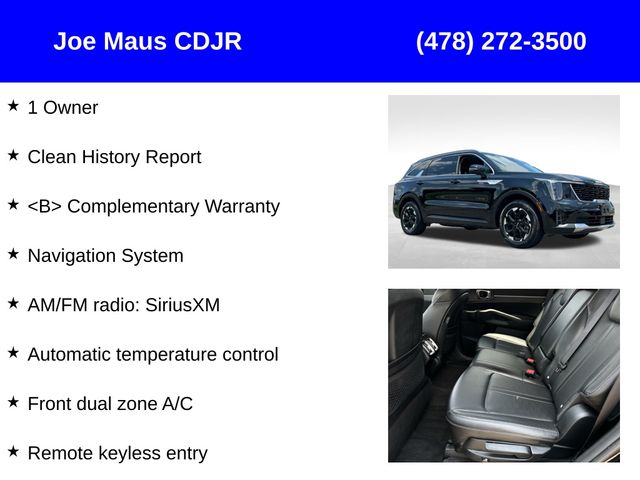 used 2024 Kia Sorento car, priced at $24,699