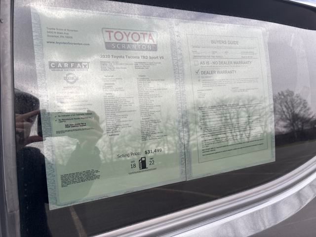 used 2020 Toyota Tacoma car, priced at $28,999