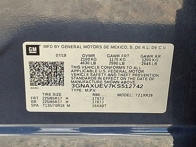 used 2019 Chevrolet Equinox car, priced at $14,889