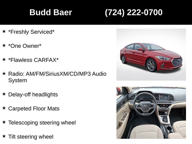 used 2017 Hyundai Elantra car, priced at $11,944